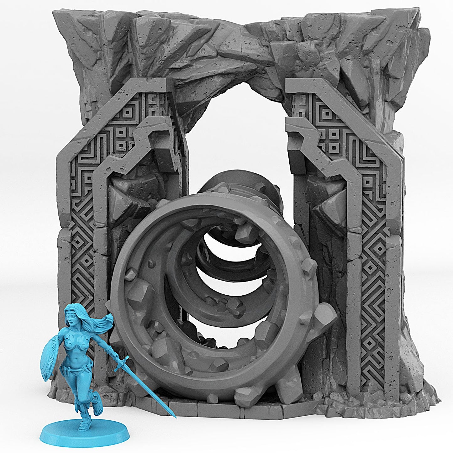 Dwarf Portal | Scenery and terrain | 3D Printed Resin Miniature | Tabletop Role Playing | AoS | D&D | 40K | Pathfinder