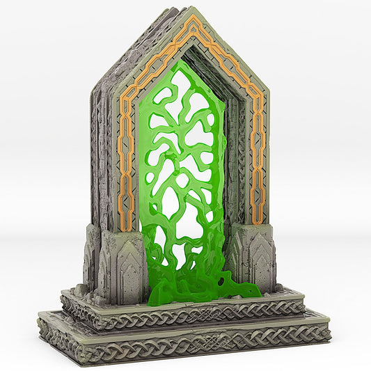 Moria Portal | Scenery and terrain | 3D Printed Resin Miniature | Tabletop Role Playing | AoS | D&D | 40K | Pathfinder