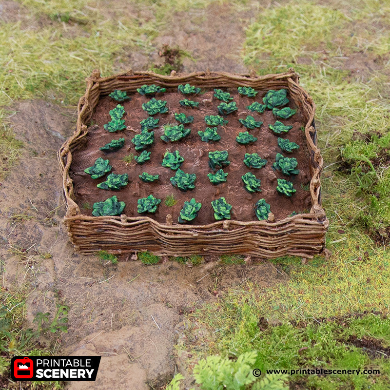 The Common Gardens from Hagglethorn Hollow Printable Scenery 15mm 20mm 28mm 32mm Terrain D&D DnD Pathfinder Garden Tabletop Gaming, Role-playing, RPG, D&D
