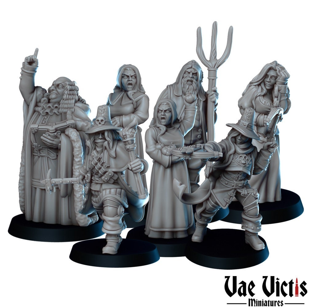 Witch Trial set or separate miniatures by Vae Victis