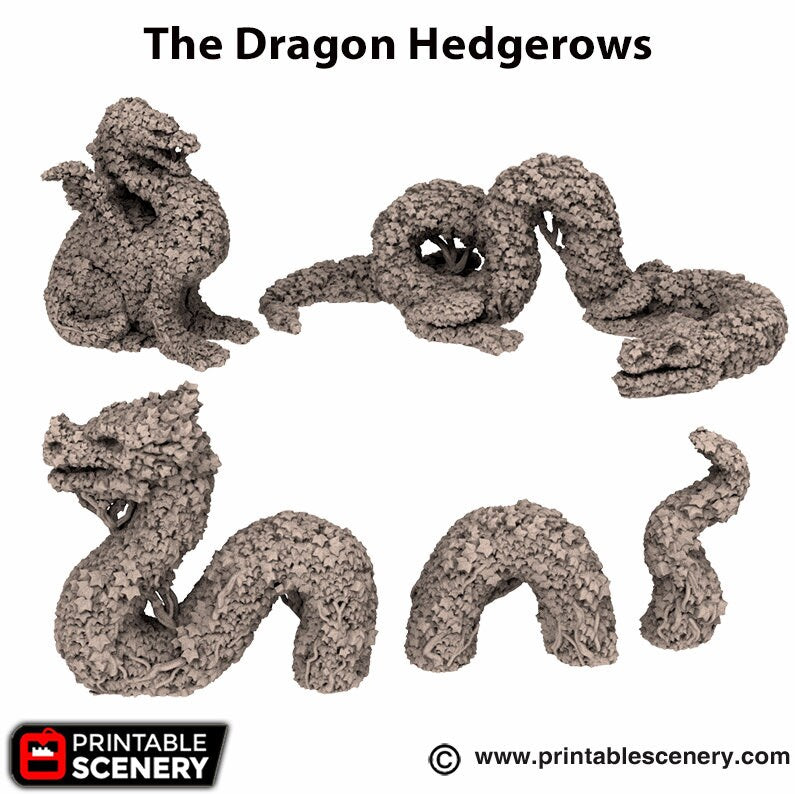 Rise of the Halflings The Dragon Hedgerows | Miniature Terrain | D&D Miniature Terrain Warhammer Tabletop Miniatures Pathfinder Frostgrave