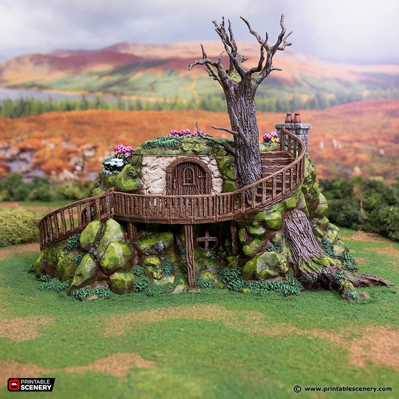 Rise of the Halflings Gardeners Guildhall | DnD Miniature Terrain | Miniature Terrain Warhammer  Tabletop Miniatures Pathfinder Frostgrave