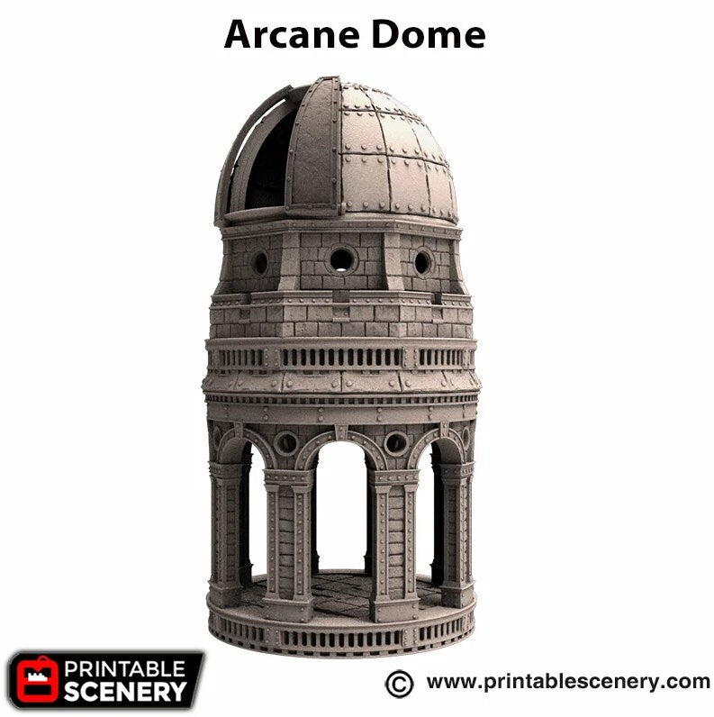 Rise of the Halflings Arcane Dome | DnD Miniature Terrain | D&D Miniature Terrain Warhammer  Tabletop Miniatures Pathfinder Frostgrave