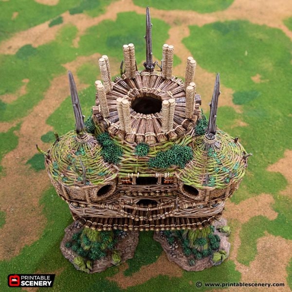 Rise of the Halflings Palace of the Druid | Miniature Terrain | D&D Miniature Terrain Warhammer  Tabletop Miniatures Pathfinder Frostgrave