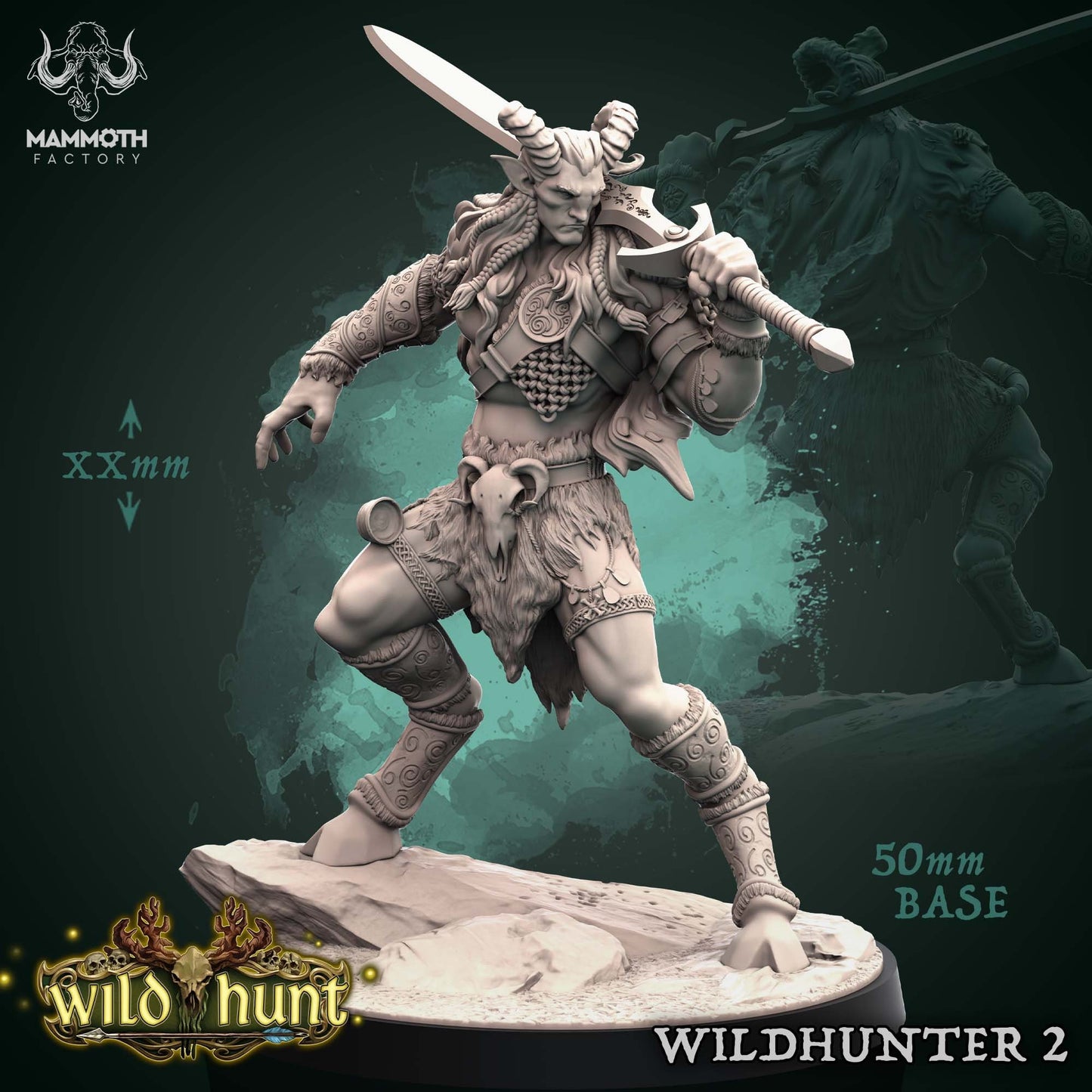 Sylvoth Wildhunters | Mammoth Factory | 3D Printed Resin Miniature | Dungeons and Dragons | Pathfinder | Tabletop Role Playing | AoS | D&D