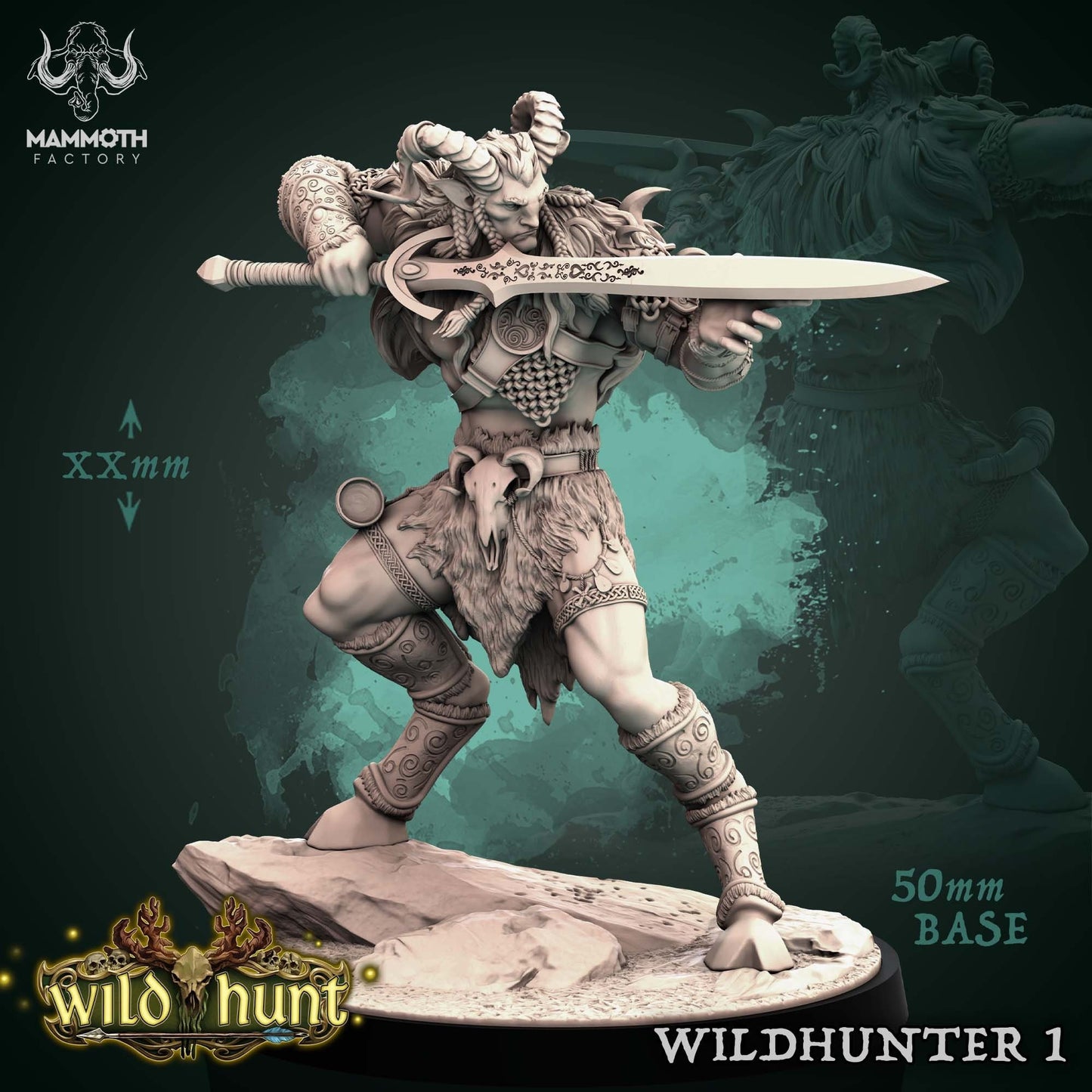 Sylvoth Wildhunters | Mammoth Factory | 3D Printed Resin Miniature | Dungeons and Dragons | Pathfinder | Tabletop Role Playing | AoS | D&D