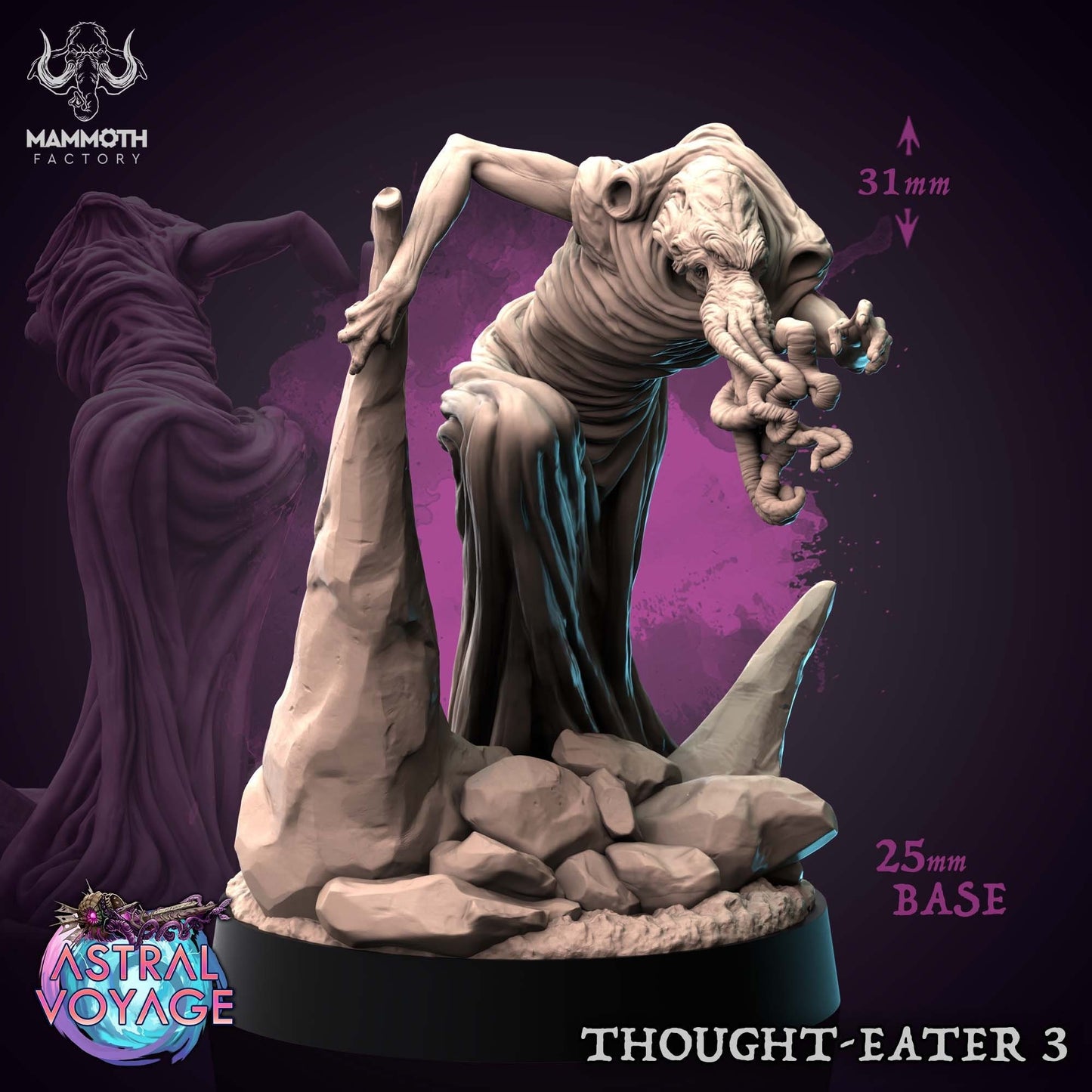 Thought eaters | Mammoth Factory | 3D Printed Resin Miniature | Dungeons and Dragons | Pathfinder | Tabletop Role Playing | D&D
