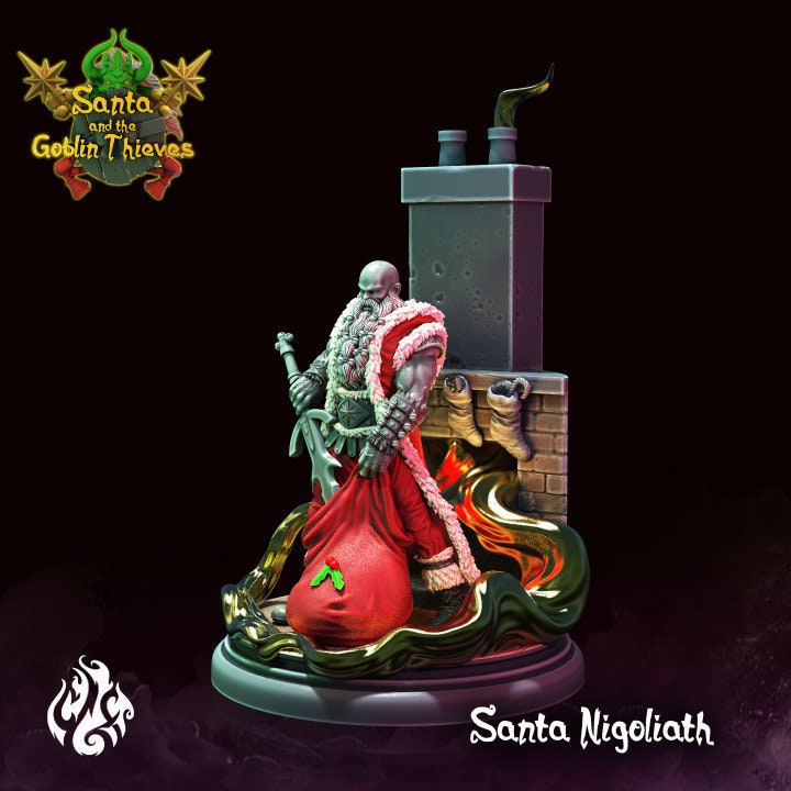 Santa Nigoliath - by Crippled God Foundry | Christmas Collection | Santa and the Goblin Thieves | DnD | Dungeons & Dragons