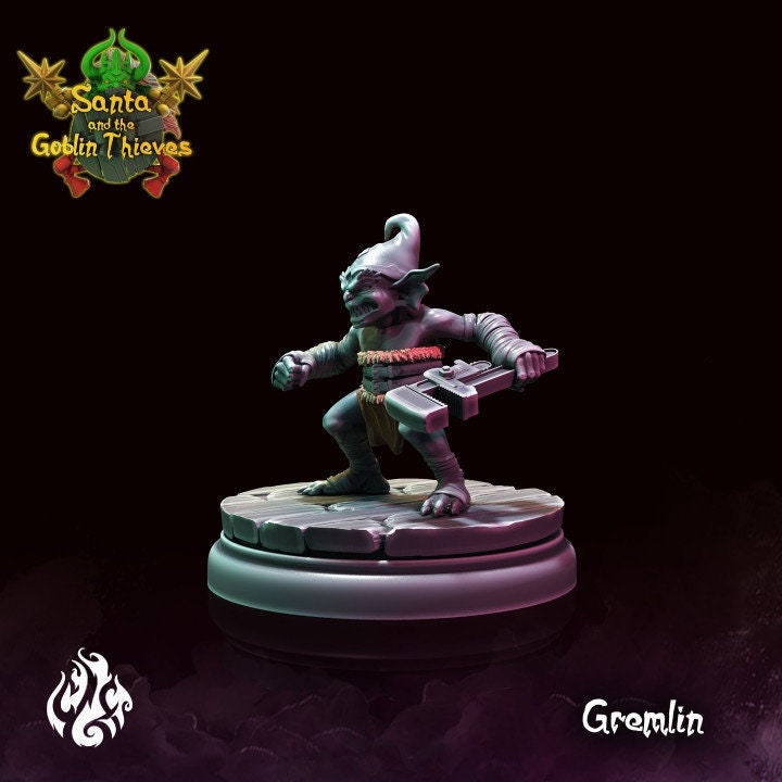 Gremlin - by Crippled God Foundry | Christmas Collection | Santa and the Goblin Thieves | DnD | Dungeons & Dragons