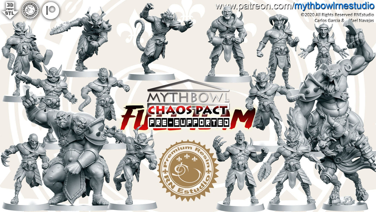 Chaos Pact Team Fantasy Football or Guild Bowl team - by RNEstudio