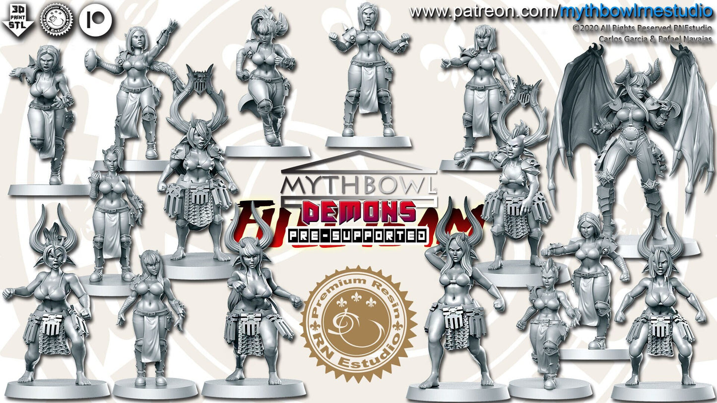 Demons Team Fantasy Football or Guild Bowl team - by RNEstudio