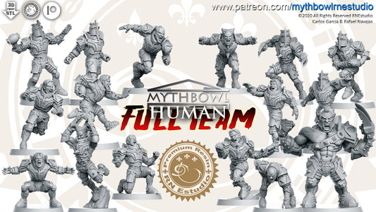 Human Team Fantasy Football or Guild Bowl team - by RNEstudio