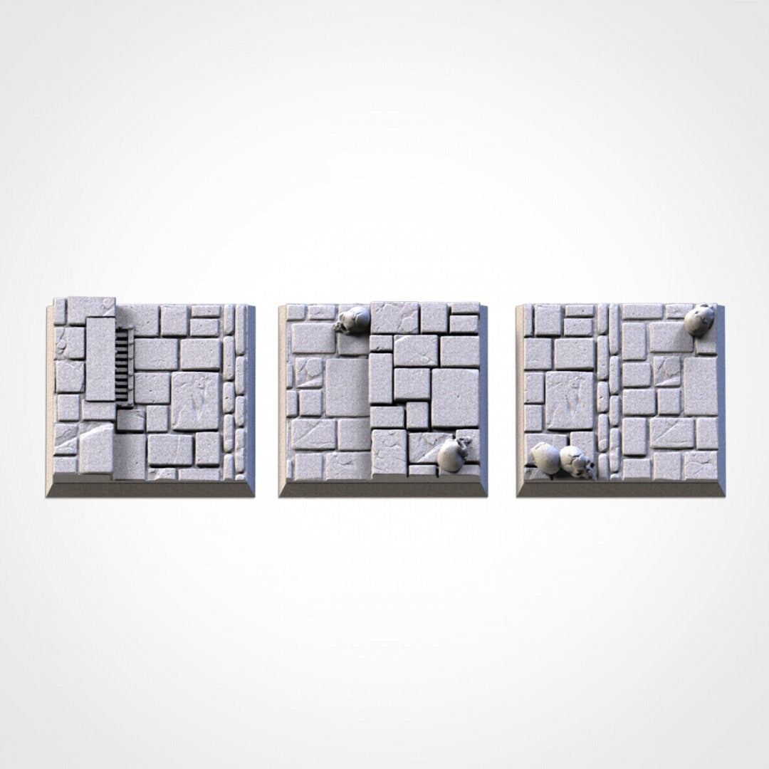 Dungeon Square Wargaming Bases | 20mm 25mm 50mm | Txarli Factory