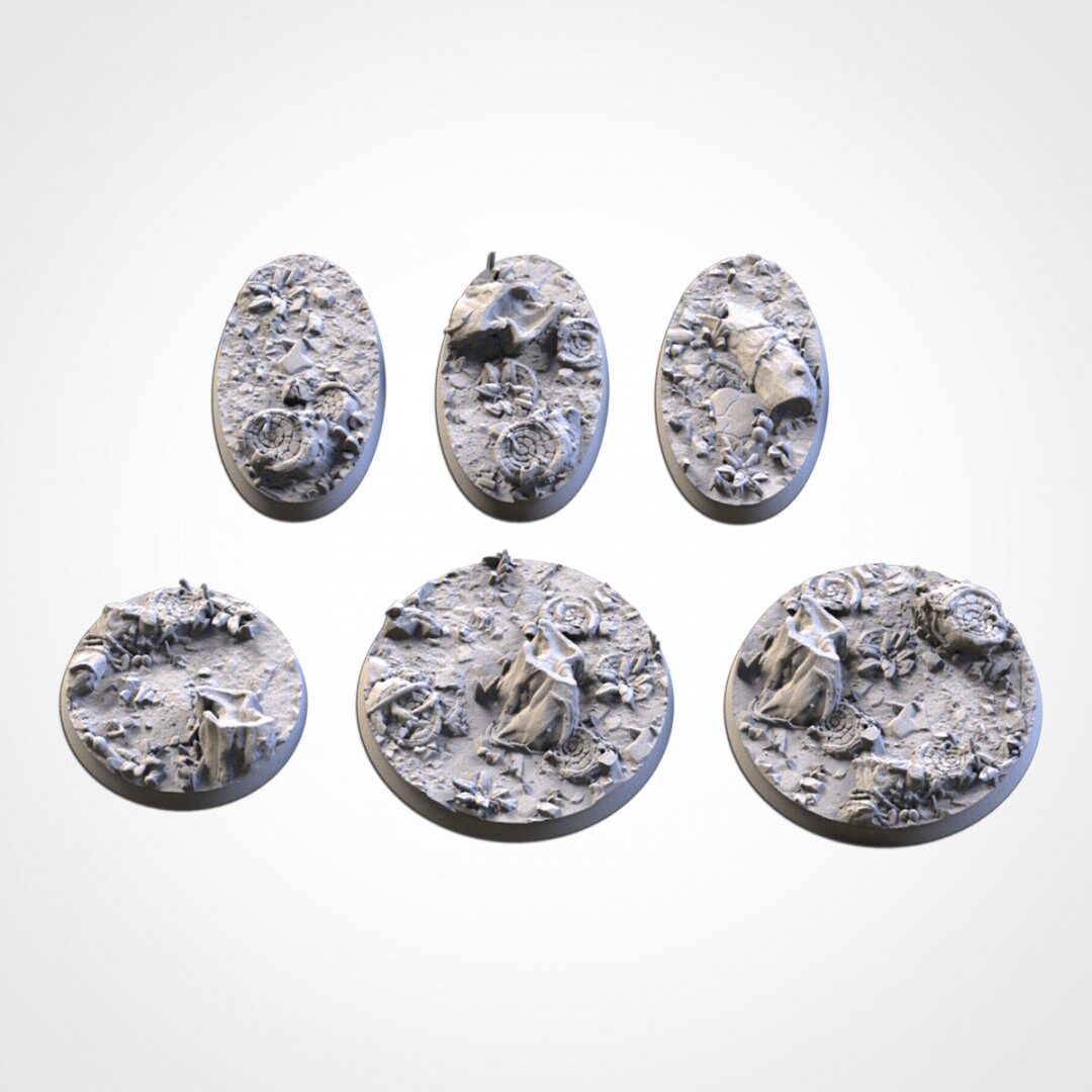 Forest Round Wargaming Bases | 25mm 32mm 40mm | Txarli Factory