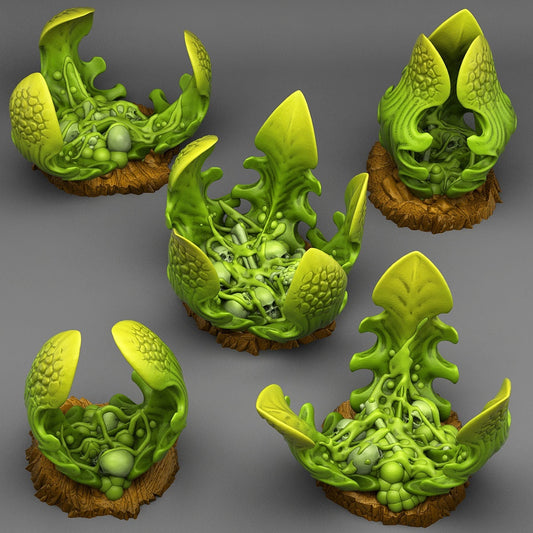 Carnivorous Glue Plants | Scenery and terrain | 3D Printed Resin Miniature | Tabletop Role Playing | AoS | D&D | 40K | Pathfinder
