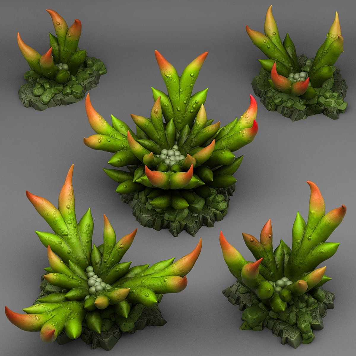 Creepy Bromeliad | Scenery and terrain | 3D Printed Resin Miniature | Tabletop Role Playing | AoS | D&D | 40K | Pathfinder