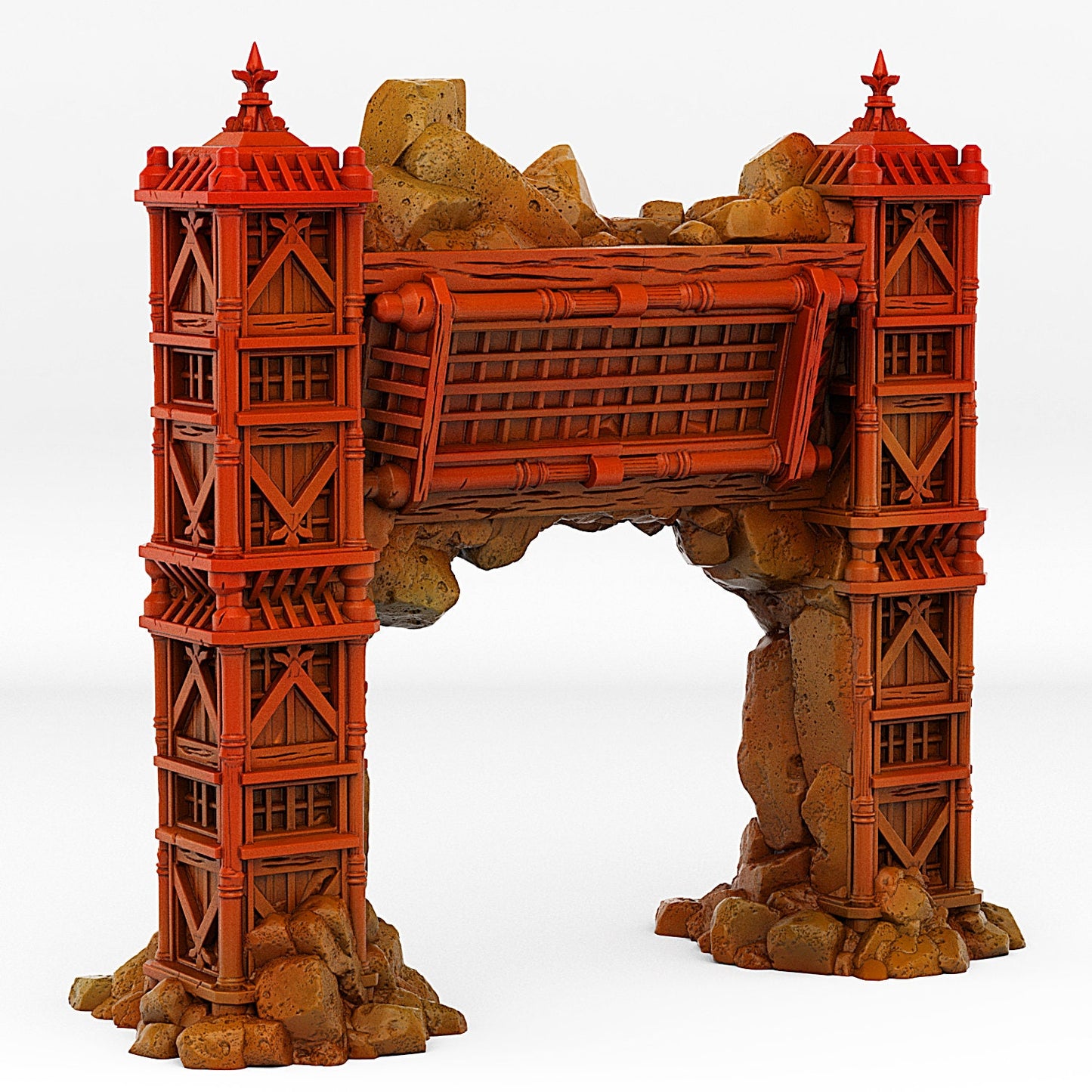 Ancient Asian Temple Portal | Scenery and terrain | 3D Printed Resin Miniature | Tabletop Role Playing | AoS | D&D | 40K | Pathfinder