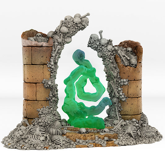 Skeleton Portal | Scenery and terrain | 3D Printed Resin Miniature | Tabletop Role Playing | AoS | D&D | 40K | Pathfinder