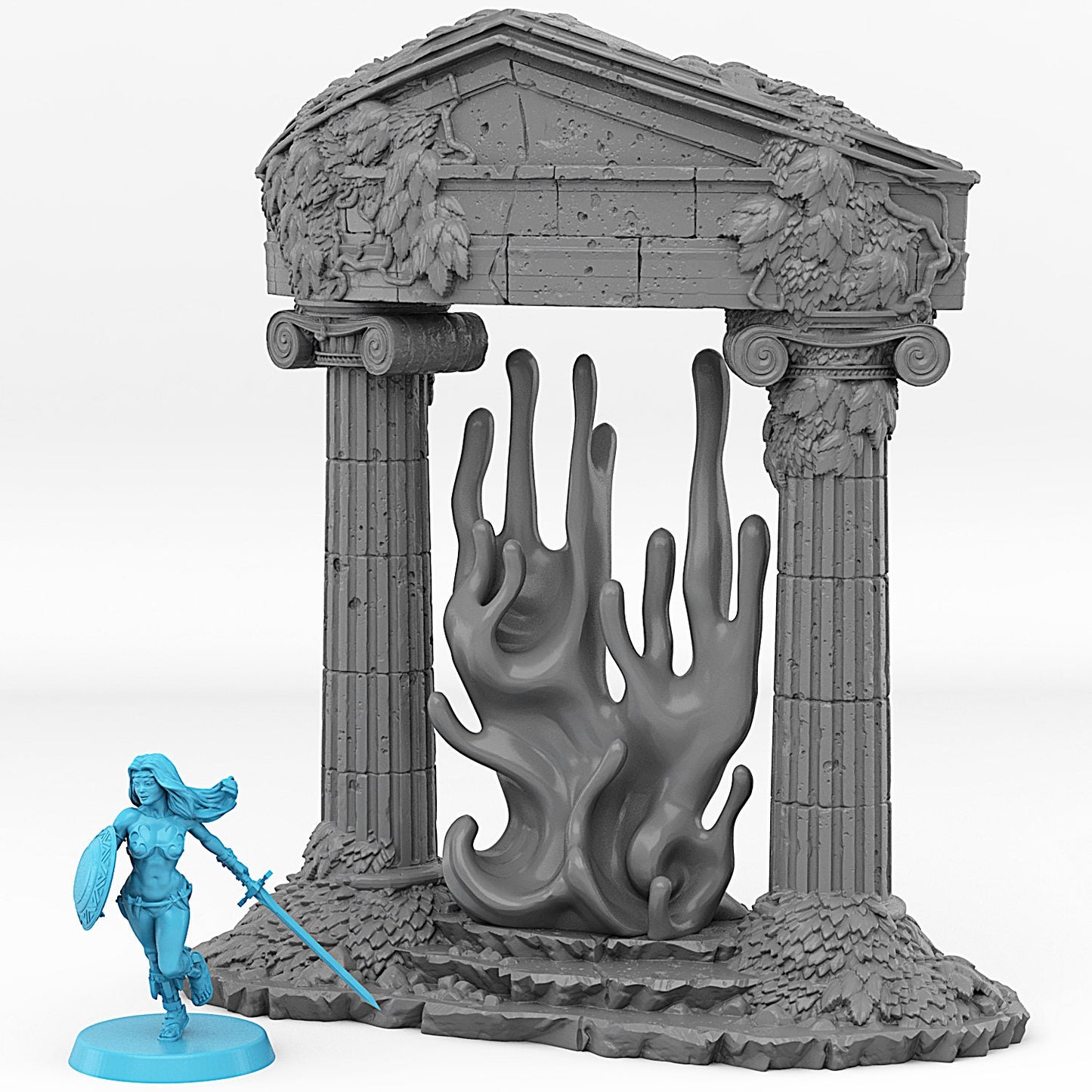 Ancient Greek Portal | Scenery and terrain | 3D Printed Resin Miniature | Tabletop Role Playing | AoS | D&D | 40K | Pathfinder