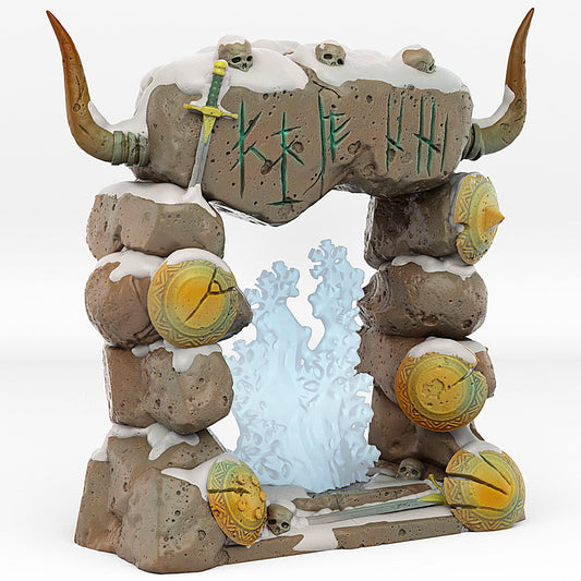 Northmen Portal | Scenery and terrain | 3D Printed Resin Miniature | Tabletop Role Playing | AoS | D&D | 40K | Pathfinder